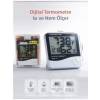 Real Özs HTC-1 Dijital Saat -Alarm - Termometre- Isı Ve Nem Ölçer