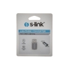 S-link SL-TA20M Gümüş Metal Gövde MicroUSB 5pin F to Lightning M Çevirici