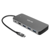 S-link SWV-USBC036 6 in 1 Gri Metal Type-C to HDMI Depolama Fonskiyonlu 6 in 1 USB-C Hub