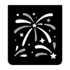Samsung Galaxy Z Flip8 Flipsuit Kılıf (Fireworks) - Siyah