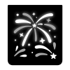 Samsung Galaxy Z Flip8 Flipsuit Kılıf (Fireworks) - Siyah