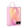 Samsung Galaxy Z Flip8 Silikon Yüzüklü Magnet Kılıf - Pembe