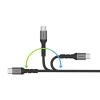 Sharge Örgülü Usb-C To Usb-C 240W Hızlı Şarj Kablosu