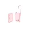 SHAZA 10.000 Mah 22.5W Dijital Göstergeli Magsafe Powerbank Pembe