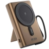 SHAZA 10.000 Mah 22.5W Magsafe Taşınabilir Standlı Şarj Cihazı Gold