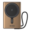 SHAZA 10.000 Mah 22.5W Magsafe Taşınabilir Standlı Şarj Cihazı Gold