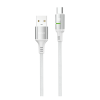 SHAZA 18W Usb-A To Type-C Örgülü Hızlı Şarj ve Data Kablosu Beyaz