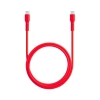 Ttec USB-C - USB-C 120cm 60W PD/QC Hızlı Şarj/Data Kablosu Neon Kırmızı