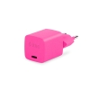 Ttec SmartCharger GAN 20W PD Seyahat Hızlı Şarj Aleti + USB-C - USB-C 3A Kablo Neon Pembe