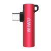 Wiwu ST05 Type-C Ses Adaptörü Kırmızı
