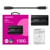 Adata 1000Gb SD810 Siyah Taşınabilir Usb 3.2 Gen2 x2 Type-C Ssd Harici Disk