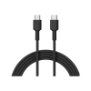 Aukey CB-CD45-BK PD Naylon Örgülü Type-C Type-C Şarj Kablosu 0.9M
