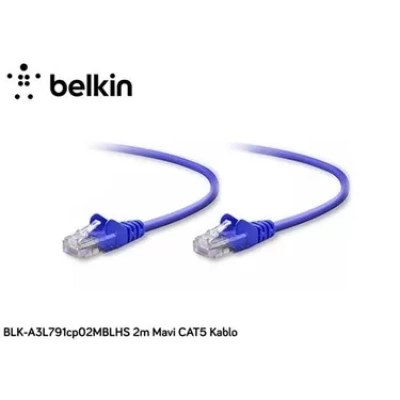 Belkin Blka3L791Cp02Mblhs 2M Cat5 Kablo,Mavi