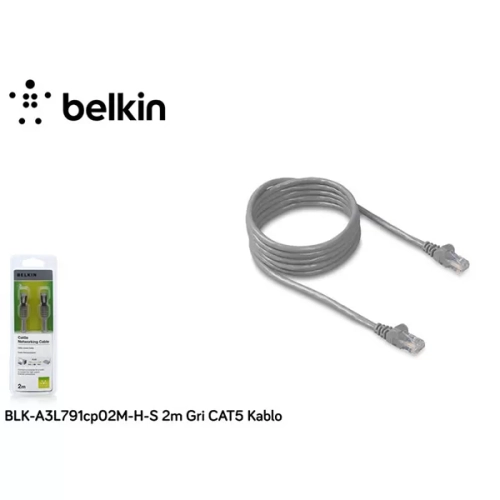 Belkin Blka3L791Cp02Mhs 2M Cat5 Kablo,Gri