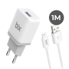 Bix bxl12w usb-a port 10w chargıng Adapter & lıghtnıng cable