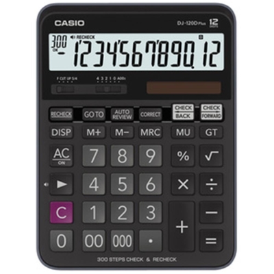 Casio DJ-120D Plus İşlem Kontrollü 12 Hane Masa Üstü Hesap Makinesi