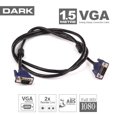 Dark DK CB VGA1501.5mt VGA Kablosu (Erkek-Erkek)