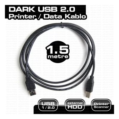 Dark Usb 2.0 1.5M Printer Ve Data Kablosu (Btip)
