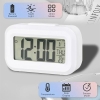 Dol-2108 Mini Dijital Işıklı Masa Saati Sıcaklık Ölçer Termometre Saat - Takvim - Alarm