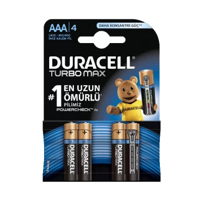 Duracell Ultra Alkalin Aaa İnce Kalem Piller 4’Lü Paket