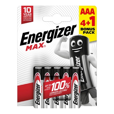Energizer AAA Max Alkalin, 4+1'Li Paket