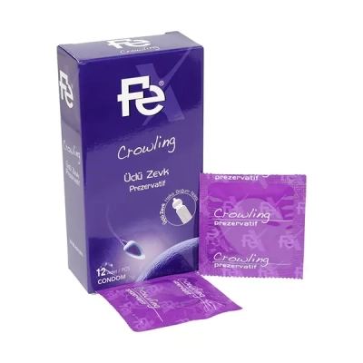 Fe Crowling Tırtıklı Prezervatif 12 Li
