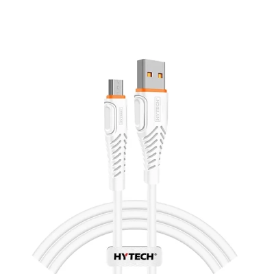 Hytech Hyx235 1.2M 3A Micro Usb Beyaz Data + Şarj Kablosu