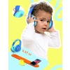 iClever BTH18 LED Işıklı Çocuk Bluetooth Kulaklık -Mavi