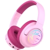 iClever BTH18 LED Işıklı Çocuk Bluetooth Kulaklık -Pembe