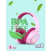 iClever BTH18 LED Işıklı Çocuk Bluetooth Kulaklık -Pembe