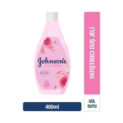 Johnson's Vita-Rich Duş Jeli Gül Suyu Özlü 400 ml