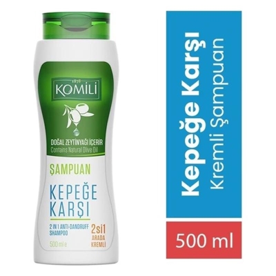 Komili Kepek Karşıtı 2'si 1 Arada Kremli Şampuan 500 ml