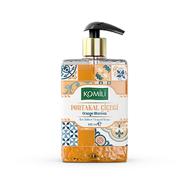 Komili Premium Çiçeği Sıvı Sabun 400 ml,Portakal