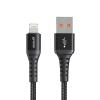 Mcdodo CA-2261 USB-A to Lightning Şarj ve Data Kablosu 1M Siyah