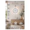 MetaQuartz Aksesuar Gümüş - Royal Kadran Exclusive - Pilli Led - 3 Pil ile Gelir - Metal Duvar Saati