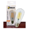 Orbus ORB-STM6W ST64 6W E27 Beyaz Cam Sarı Işık Dekoratif 540 Lm Led Ampul Ra80 220-240V-50Hz