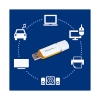 Philips Fm12fd70b-00 Snow Usb 2.0 128 Gb Turuncu Beyaz Flash Bellek