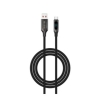 S-link Armor LED UC-066 66W 1m USB to Type-C PD Örgülü LED Başlıklı Siyah Hızlı Şarj Kablosu