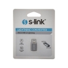S-link SL-TA20M Gümüş Metal Gövde MicroUSB 5pin F to Lightning M Çevirici