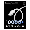 Spigen USB-A to USB-C 2 Metre Kablo 60W Güç / Hızlı Şarj / 480 Mbps Data Aktarım Hızı Type-C Ekstra Dayanıklı White