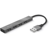 Trust 23786 Halyx Mini Usb 2 Hub Alüminyum 4 Bağlantı Noktalı Pc, Laptop, Mac Için Gümüş