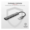 Trust 23786 Halyx Mini Usb 2 Hub Alüminyum 4 Bağlantı Noktalı Pc, Laptop, Mac Için Gümüş