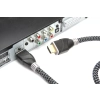 Ttaf Hdmi Hdmi Konnektör High Speed Hdmi With Ethernet 24K Altın Gri 5M 96485