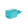 Ttec SmartCharger GAN 20W PD Seyahat Hızlı Şarj Aleti + USB-C - USB-C 3A Kablo Neon Mavi
