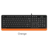 A4 Tech Fk10 Q Usb Fsytyler Turuncu Tr Fn-Mmedya Klavye