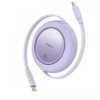 Baseus P10364500213-00 Free2 Pull Mini Kablolu USB-C 100W 2M Mor Şarj Kablosu