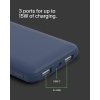 Belkin 10K Power Bank + USB-C 15W, Çift USB-A, 15cm USB-A - C Cable