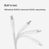 Belkin CAB004 Örgülü USB-C to USB-C 1M Kablo - Beyaz