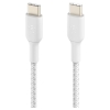 Belkin CAB004 Örgülü USB-C to USB-C 1M Kablo - Beyaz