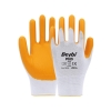 Beybi PN3 Beyaz Sarı 10 Beden Polyester Örme Nitril Eldiven 12li Paket EN388 (2121X)